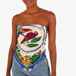 FARM Rio Multicolor Parrot Tube Top